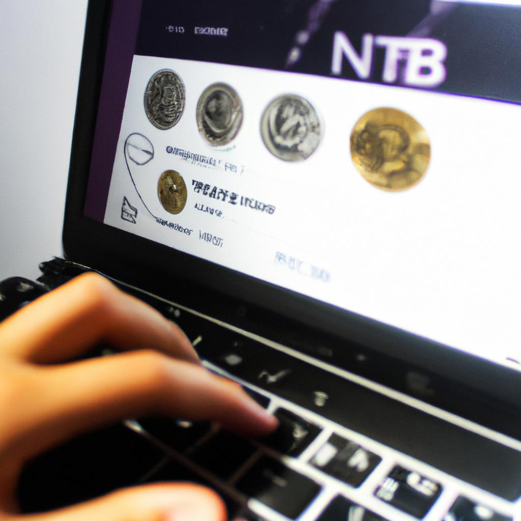 Person using virtual currency online